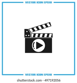 Movie icon vector