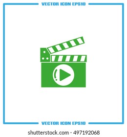 Movie icon vector