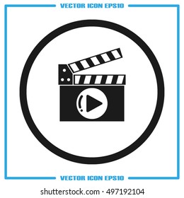 Movie icon vector
