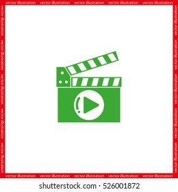 Movie icon vector