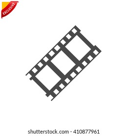 movie icon, vector cinema icon, isolated film icon