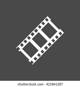 movie icon, vector cinema icon, isolated film icon