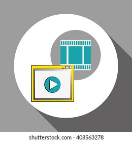 Movie  icon, vector design