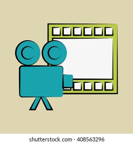 Movie  icon, vector design