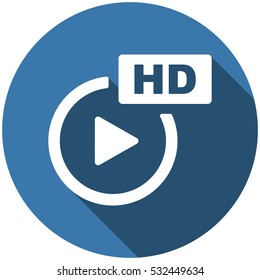 Movie Icon Vector flat design style