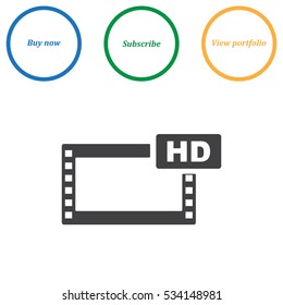 Movie Icon Vector flat design style