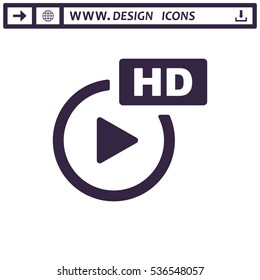 Movie Icon Vector flat design style