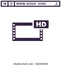 Movie Icon Vector flat design style