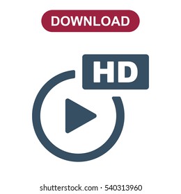 Movie Icon Vector flat design style