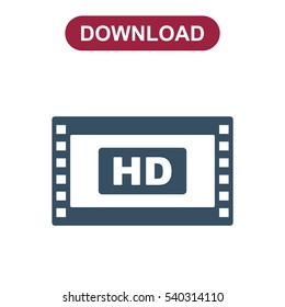 Movie Icon Vector flat design style