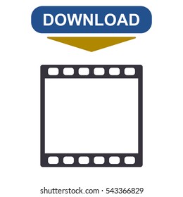 Movie Icon Vector flat design style