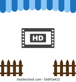 Movie Icon Vector flat design style