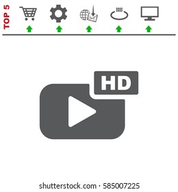 Movie Icon Vector flat design style
