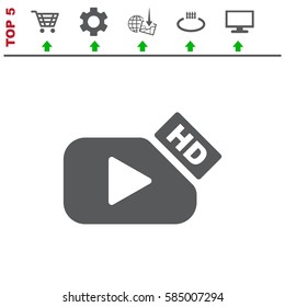 Movie Icon Vector flat design style