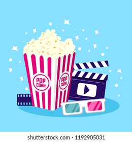 Movie Icon Vector Illustration. Item for Cinema and Film