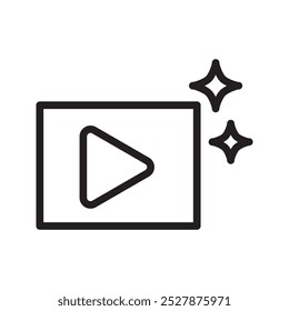 Film-Symbol, Vektorgrafiksymbol der kreativen verwandten