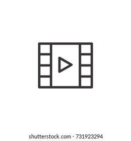 Movie icon vector logo design illustration