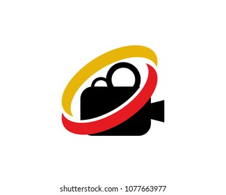 Movie Icon Vector Logo Template Illustration Design