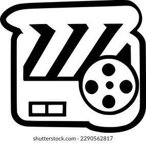 movie icon vector symbol design illustration