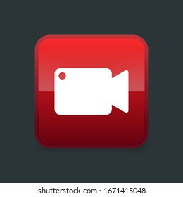 movie icon, vector video sign