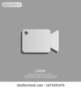 movie icon, vector video sign