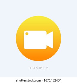 movie icon, vector video sign