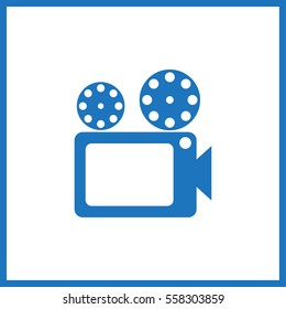 Movie icon. video camera
