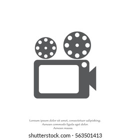 Movie icon. video camera