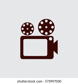 Movie icon. video camera