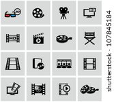Movie icons set.