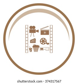 Movie icons set. 