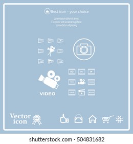Movie icons set.