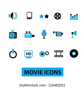 Filmsymbole-Set, Vektorgrafik