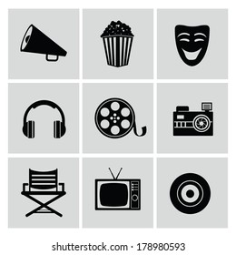 Movie icons,vector