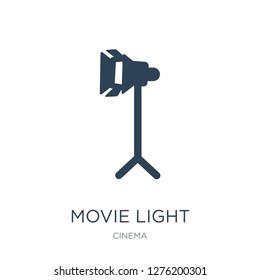 movie light icon vector on white background, movie light trendy filled icons from Cinema collection, movie light vector illustration