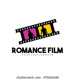 Movie logo design template . Film symbols and icons. Unique  creative concept.