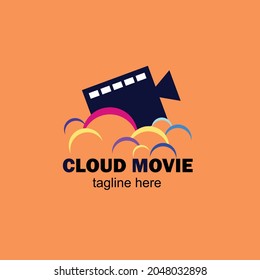 Plantilla vectorial de diseño de logotipo de película