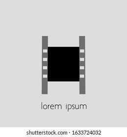 movie logo with a simple concept. suitable for various design purposes.