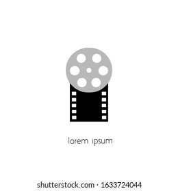 movie logo with a simple concept. suitable for various design purposes.