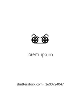 movie logo with a simple concept. suitable for various design purposes.