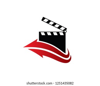 Movie Logo Template Design Vector, Emblem, Concept Design, Creative Symbol, Icon