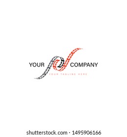 Movie Logo Template Design Vector with filmstrip icon, 
cinema logo design element on white background