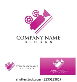 Movie logo vector design illustration