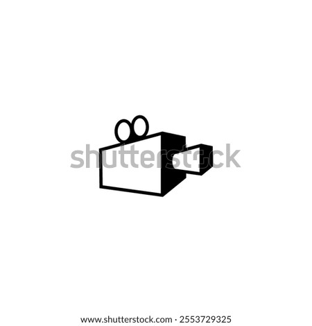 Movie maker cinema production vector logo design