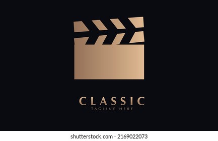 movie maker or film making vector monogram logo template