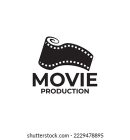 Movie maker production studio vector logo design