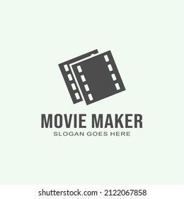 
Movie maker unique and modern logo design