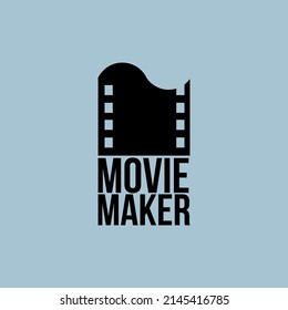 MOVIE MAKER vector logo design, suitable use for icon, symbol or element design to describe film