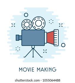 Movie Making Flat Icon