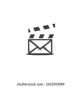 movie message logo template design vector